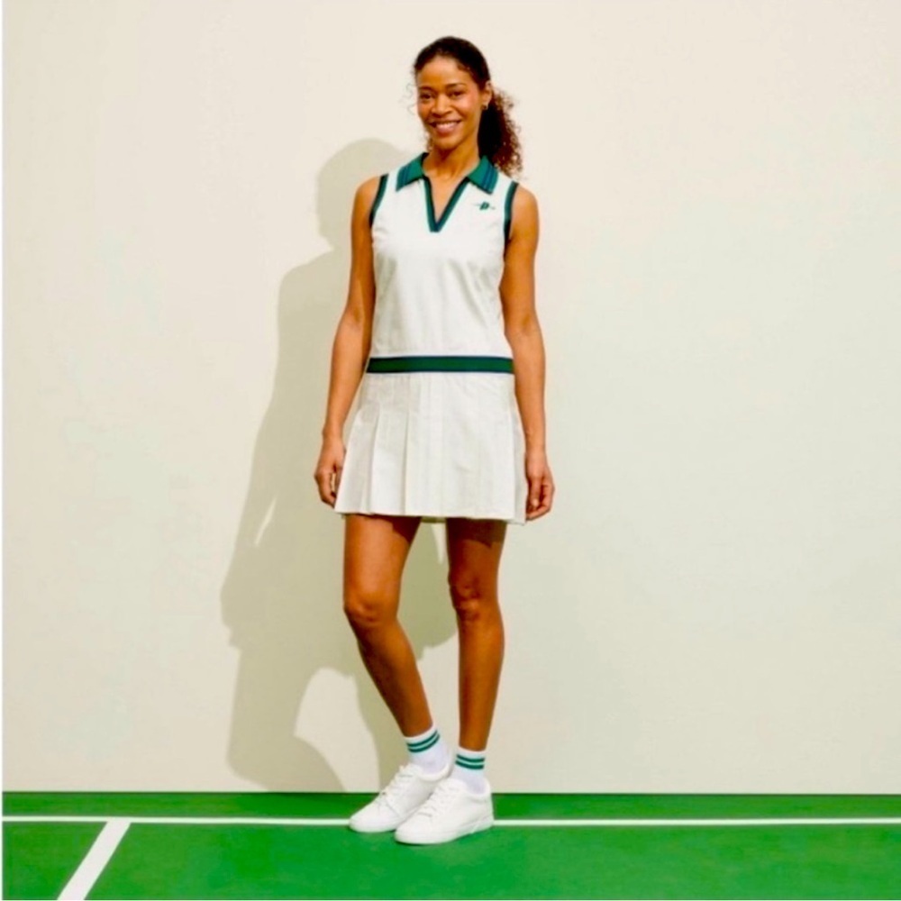 Prince/Target Pickleball/ Tennis Collab - Women's Collared White Pleated Dress M - Picture 1 of 6
